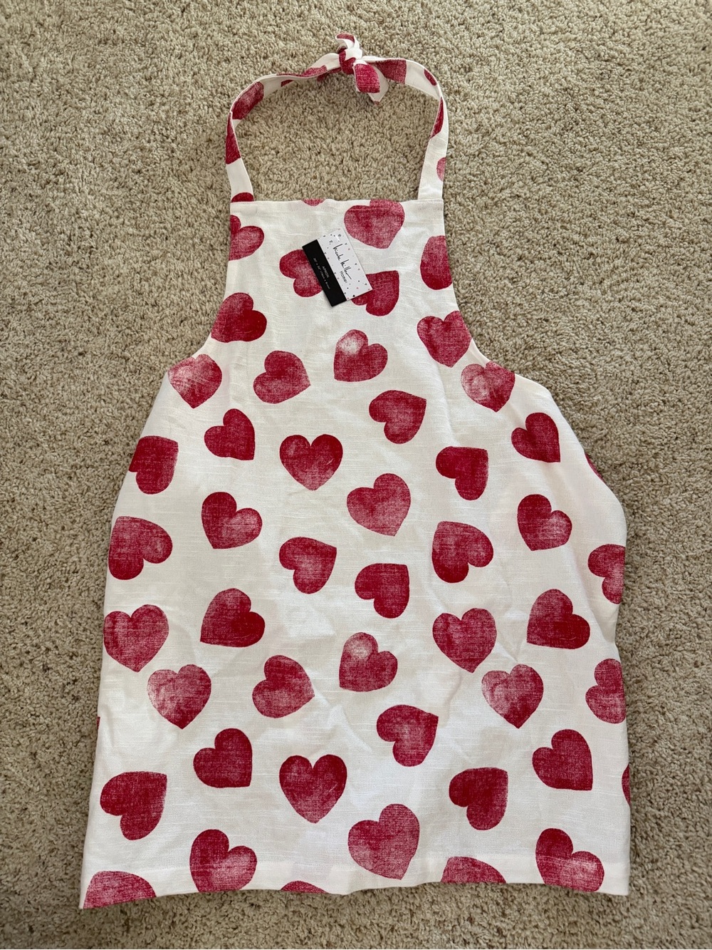 Red hearts Cooking Apron Nicole Miller